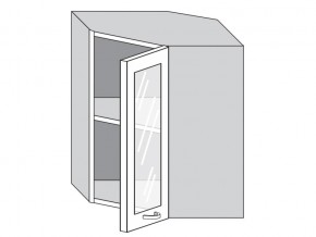 1.60.3у Шкаф настенный (h=720) угловой на 600мм со стекл. дверцей в Трёхгорном - tryohgornyj.магазин96.com | фото