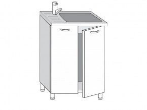 2.60.2м Шкаф-стол на 600мм под врезную мойку с 2-мя дверцами в Трёхгорном - tryohgornyj.магазин96.com | фото