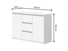 Комод с 3-мя ящиками и дверками СГ Модерн в Трёхгорном - tryohgornyj.магазин96.com | фото