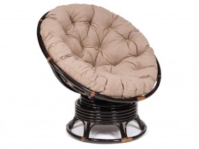 Кресло-качалка Papasan w 23/01 B с подушкой Antique brown, экошерсть Коричневый в Трёхгорном - tryohgornyj.магазин96.com | фото