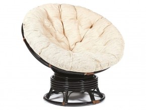 Кресло-качалка Papasan w 23/01 B с подушкой Antique brown, ткань Старт в Трёхгорном - tryohgornyj.магазин96.com | фото