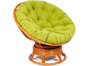 Кресло-качалка Papasan w 23/01 B с подушкой Cognac, флок Олива в Трёхгорном - tryohgornyj.магазин96.com | фото