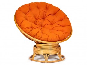 Кресло-качалка Papasan w 23/01 B с подушкой Honey, ткань Оранжевый в Трёхгорном - tryohgornyj.магазин96.com | фото