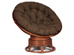 Кресло-качалка Papasan w 23/01 B с подушкой Pecan, ткань Коричневый в Трёхгорном - tryohgornyj.магазин96.com | фото