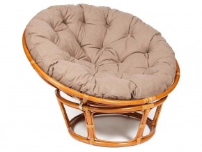 Кресло Papasan 23/01 W с подушкой Cognac, экошерсть Коричневый в Трёхгорном - tryohgornyj.магазин96.com | фото